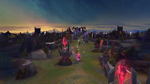 During LoL tier 2 competition (Winthrop University vs Supernova) both teams met at mid lane to pay tribute to a Winthrop content team member who recently passed away