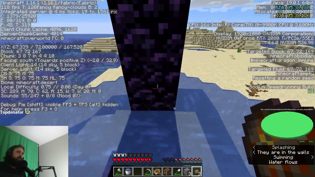Herobrine visits Forsens world