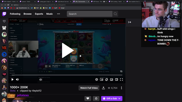 Ludwig's thoughts on streaming gambling