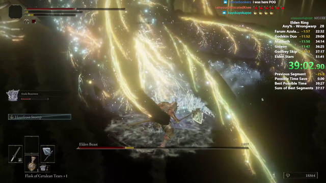Distortion2 brings Elden Ring any% down to sub 40