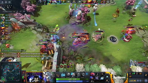 Ridiculous fountain teamfight in grand final of dota Lima Major
