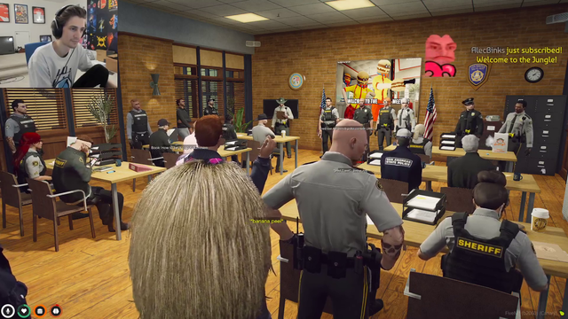 Mr. PP listens to the cops talk about his brother's robbery