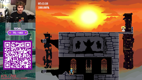 Sennyk4 comes close to beating the new jump king map