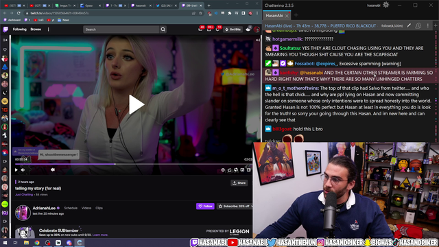Hasan says that other streamers are farming and trying to make it about them