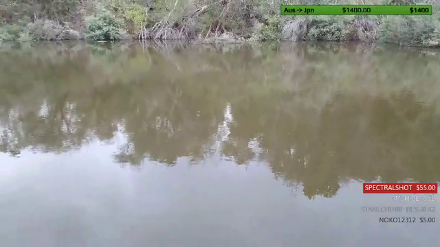 Kappa jumps in cold river for $55 dono