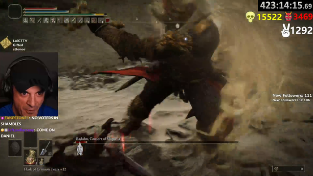 DanGheesling takes down Radahn after over 3400 attempts