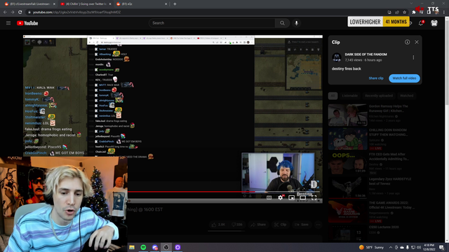 xQc says the W/L community make homophobic/transphobic comments because they are from the normie/Tiktok community