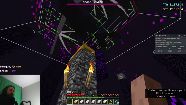 Forsen takes the record back from xQc in Minecraft (18:10)