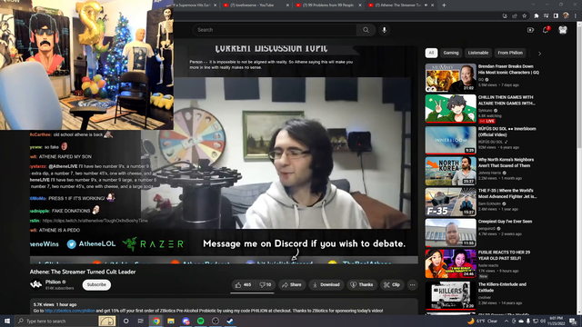 xQc caught supporting Athene