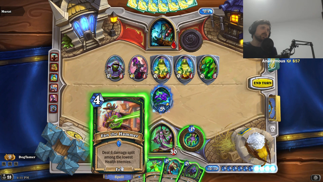 Forsen misses 1 dmg on turn 1, then loses because of it.