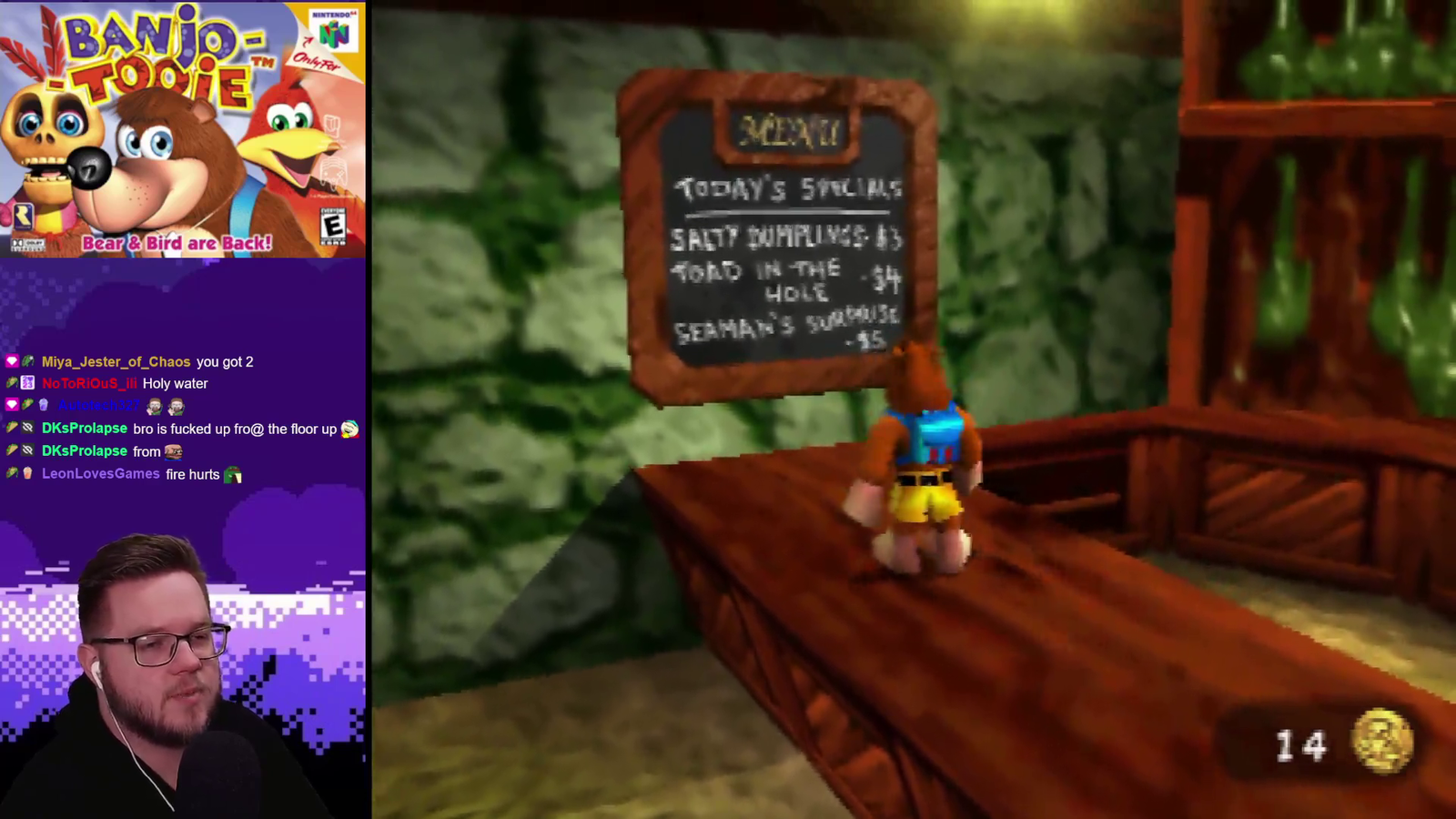 Streamer finds interesting surprise menu item