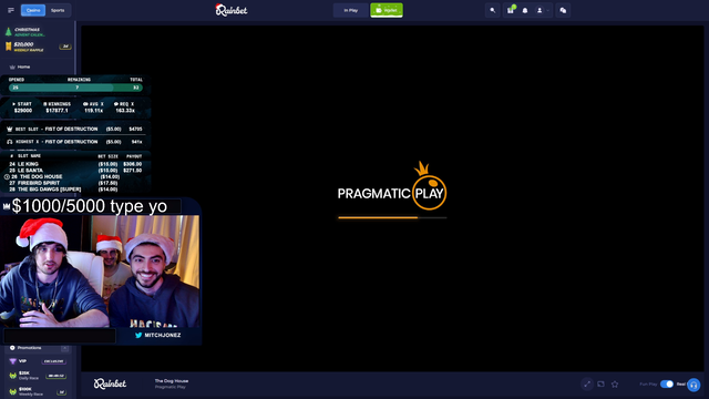 MitchJone gambling on twitch with an unregulated US website (illegal in all US states)