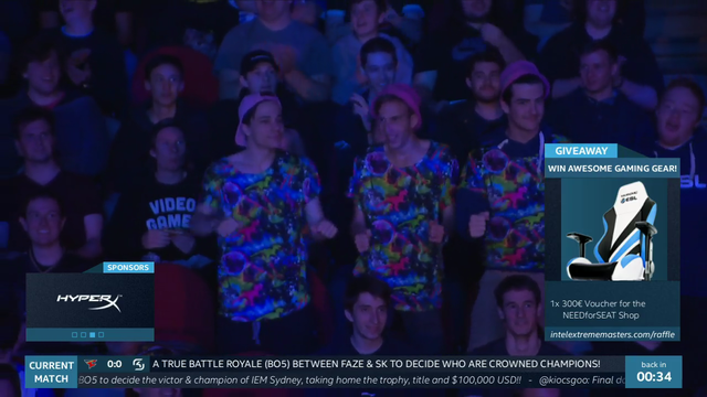 Australian CS fan drinks out of his shoe