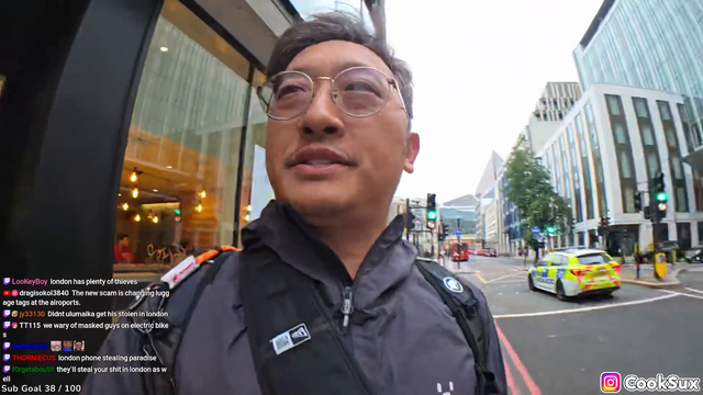 Cook gets threatened with violence in London
