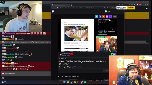 xQc: "carved wood drama"