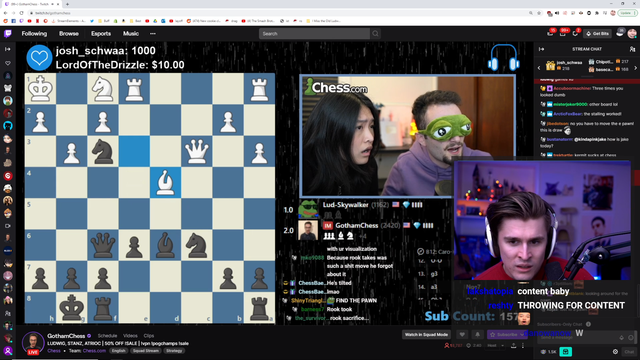 Ludwig Flexes on GothamChess