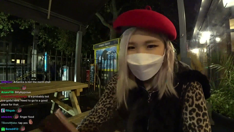 Server brings Hachu's tea