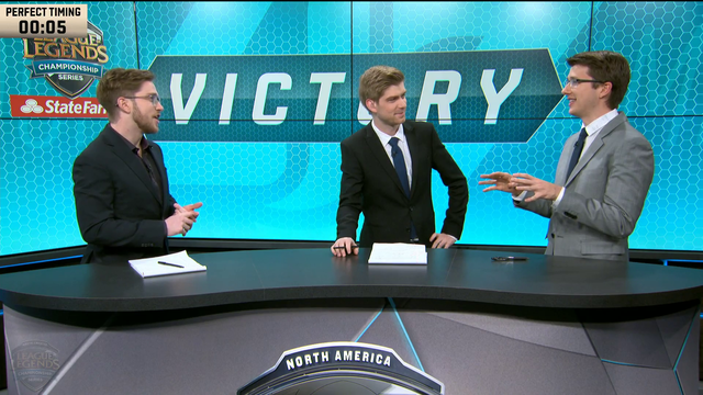 NA LCS Analyst Desk Uses Their Stopwatch
