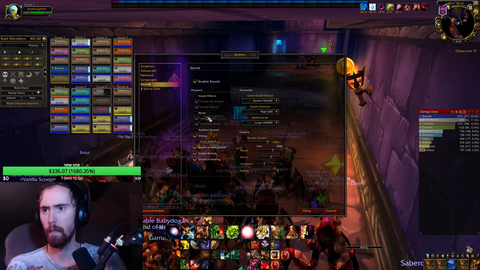 Asmongold turns on music