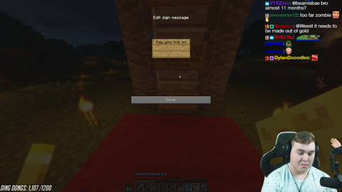 After donating thousands of dollars, a stream regular reveals he is fighting a terminal illness.