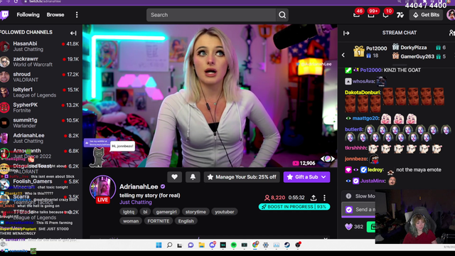 Minx tells her side on the adrianahlee and mizkif appearance