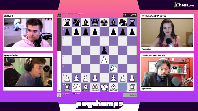 Pogchamps listens in on Ludwig's opening idea