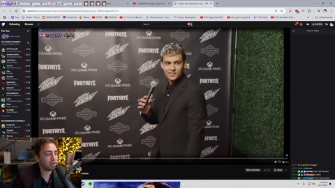 Mizkif notices Hasan isn’t allowed to stand next to the Twitch sponsor logos