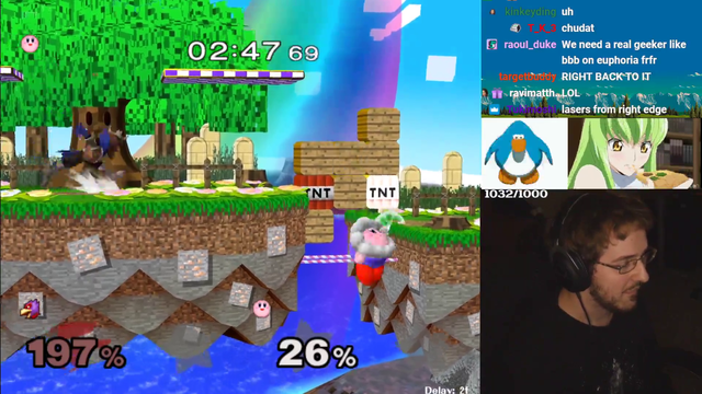 bobbybigballz gets ledgecamped by kirby