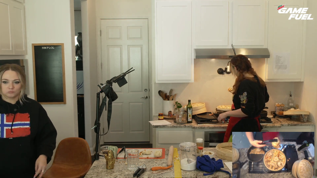 Malena starts a small fire in the kitchen.