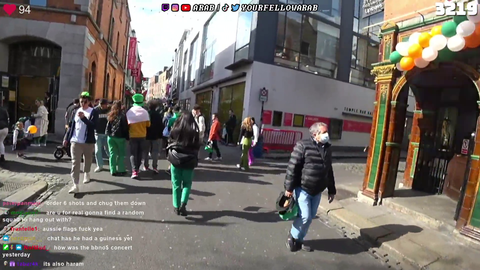 xQc spotted by IRL streamer in Ireland