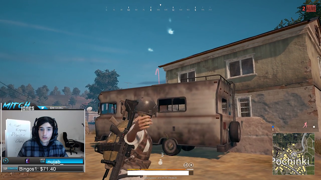 Mitch Kobe win in pubg for $100 bet with donor.