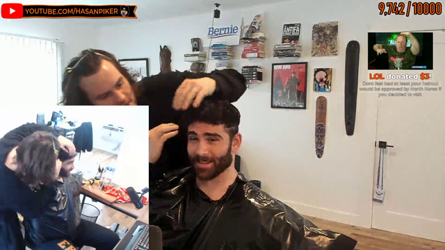 New hairstyle for Hasan