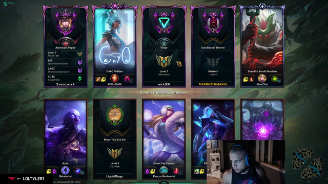 Tyler think IRL is broken compared to league