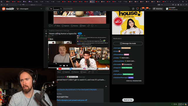 Asmon defends himself from Hasan's accusation of him watching loli