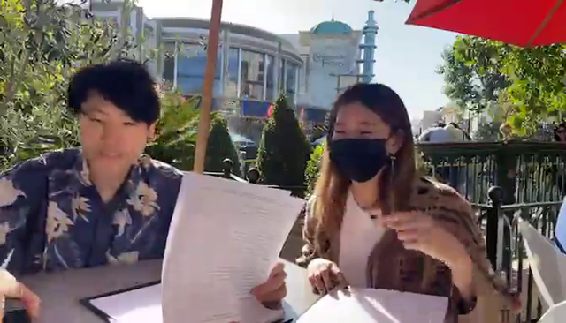 Sykkuno goes to a restaurant in LA