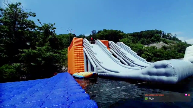 Auntie denied by water slide