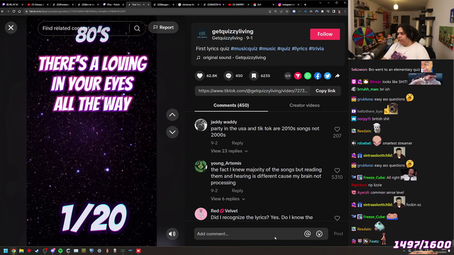 Zoil accurately guesses the song from the first few lyrics