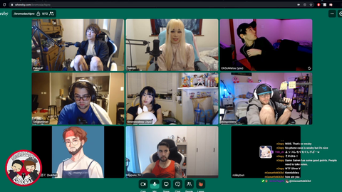 An ever-so-controversial bat joins in a group stream