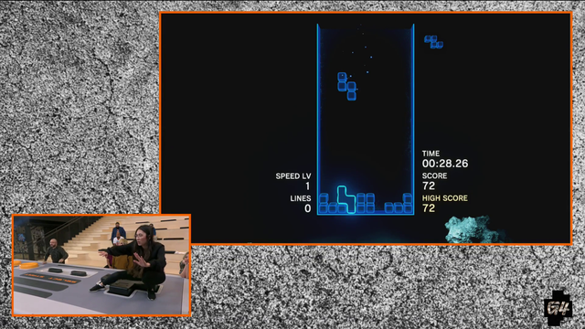 Competitive butt tetris