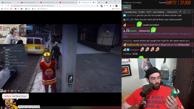 Hasan Watches an xQc Clip