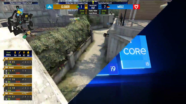 ESL production puts Brazilian and German flags onscreen at 7-1 scoreline