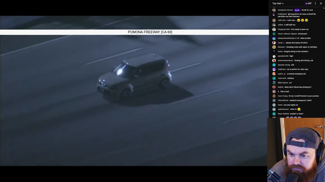 Realizing its a viewer in the police chase