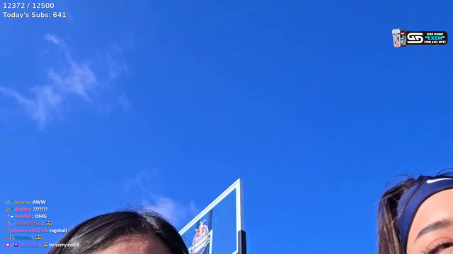 Emily crying after getting 2nd to last in gymnastics in Streamer Games