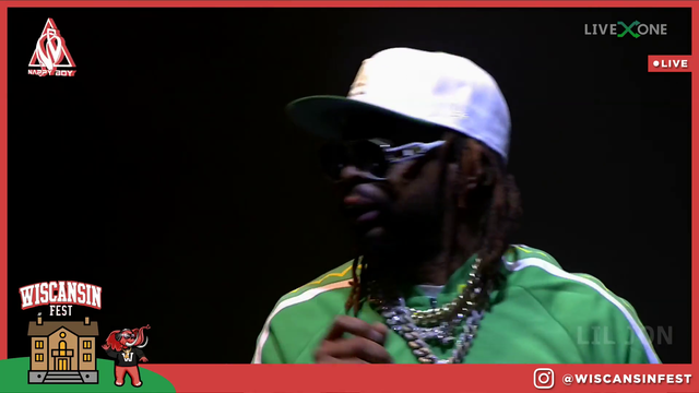 Lil Jon helps out the audience at WiscansinFest