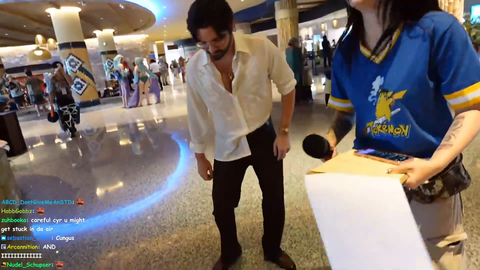 Cyr bumps into  new classmate at anime convention 