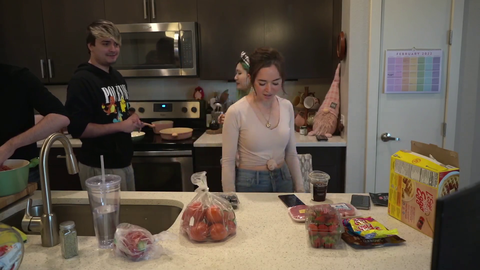 Maya has what in her kitchen?