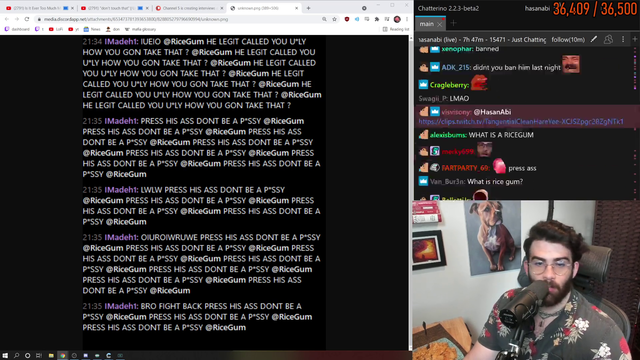 RiceGum donates a an old clip to Hasan, trying to press him on his stream