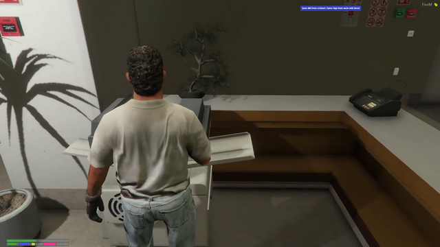 Bogg repairs the printer