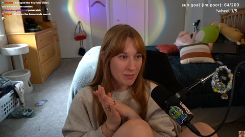 Streamer's mom and dad support their daughter's first subathon by making custom embroidery and pottery merch for her to giveaway