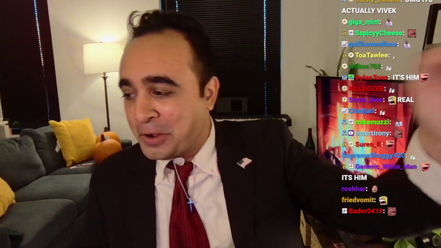 Vivek has a heroic welcome to Twitch